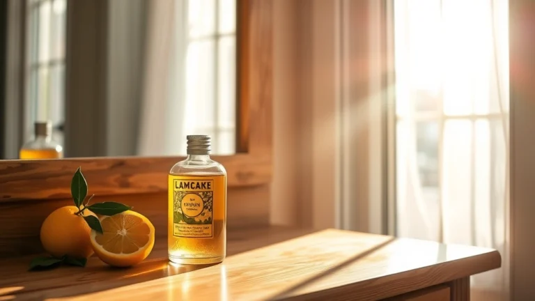 abercrombie woods cologne - Fresh citrus morning light breaking through window with fragrance bottle on wood