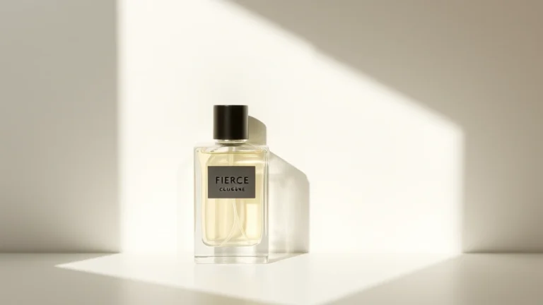 fierce cologne - Abercrombie & Fitch Fierce Cologne bottle on a minimalist white background with