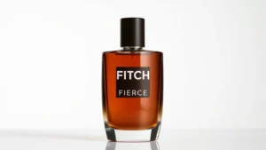 fitch fierce cologne - Product shot of Fitch Fierce cologne bottle with minimalist white background, sh