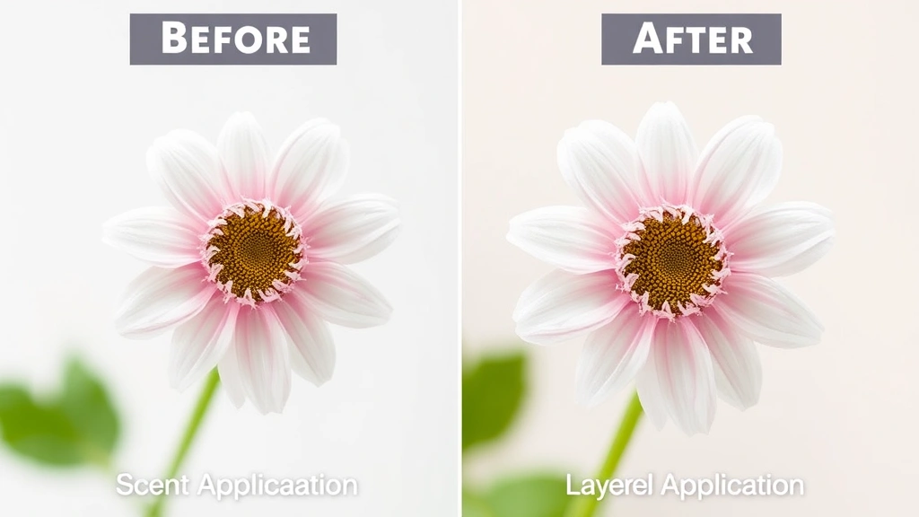 100 million cologne - 
Before and after comparison showing scent longevity difference between single a