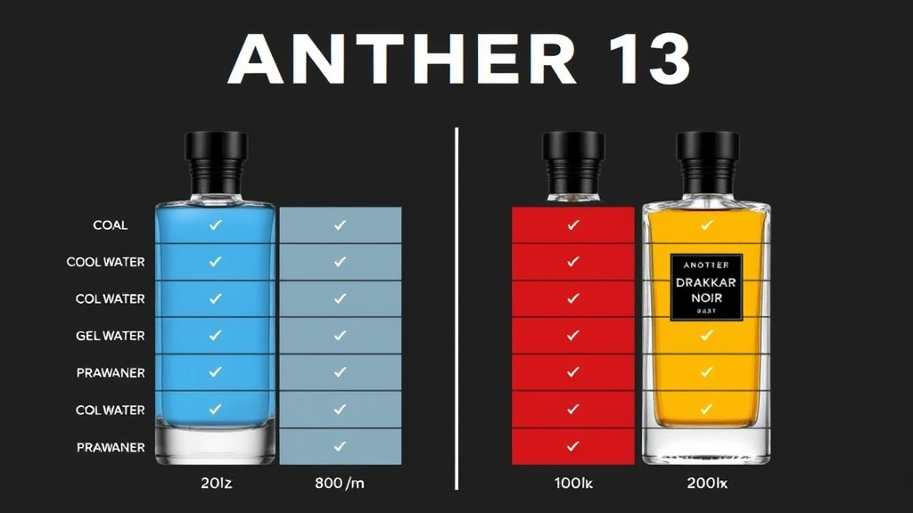 another 13 cologne - 
Comparison chart showing Another 13 against similar fragrances like Cool Water 