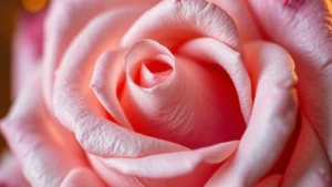 atelier cologne rose cuirée notes - Close-up of a rose bloom with soft leather texture overlay, warm golden lighting