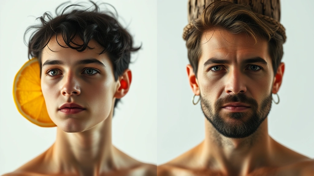 avatar cologne - 
Split-screen showing avatar cologne performance: bright citrus opening on left 