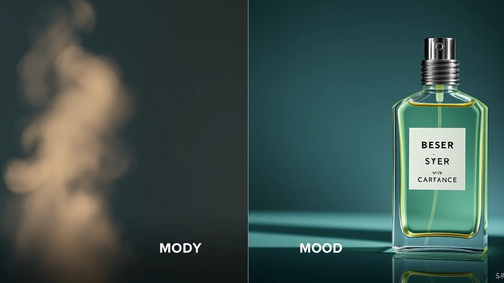bath and body fragrance mist - 
Split-screen comparison showing body fragrance mist on left side and full perfu