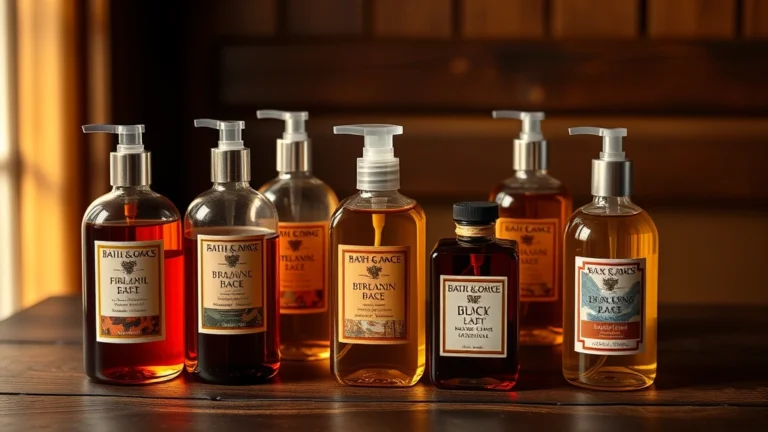 bath and body works fragrances discontinued - Vintage Bath and Body Works fragrance bottles arranged on dark wooden surface wi