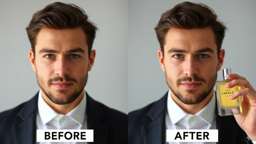 best cologne for me - 
Before and after visual showing confidence boost from wearing the right cologne