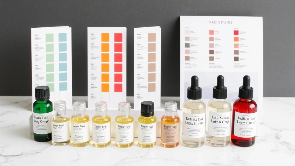 best cologne for me - 
Fragrance testing strips and bottles arranged in a discovery set layout
