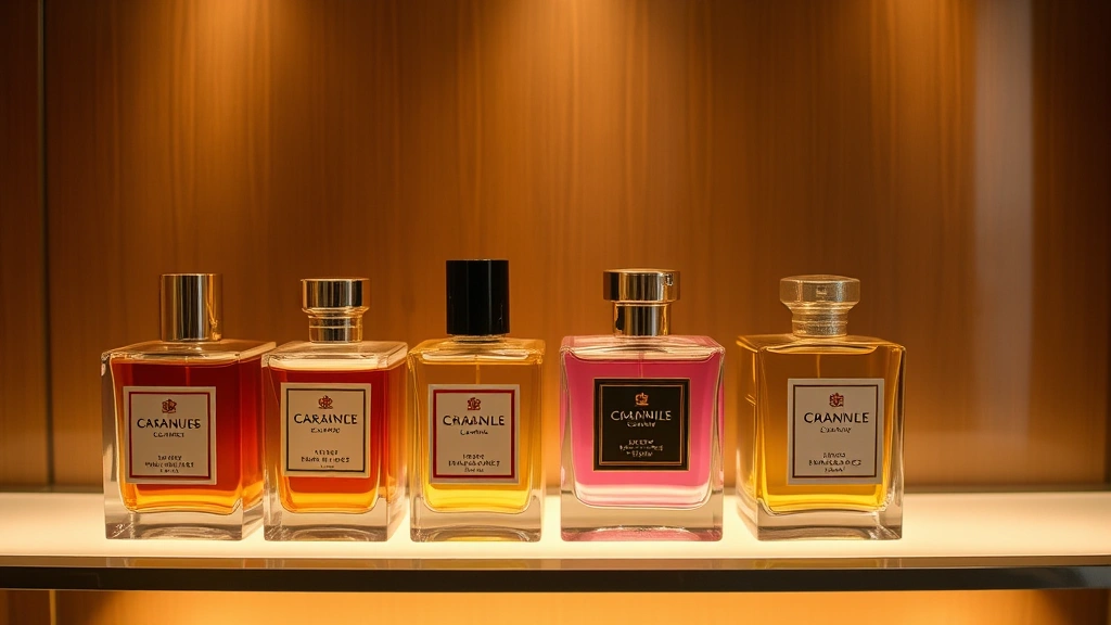 best men's fragrances - 
Fragrance collection display showing 4-5 different bottles representing seasons