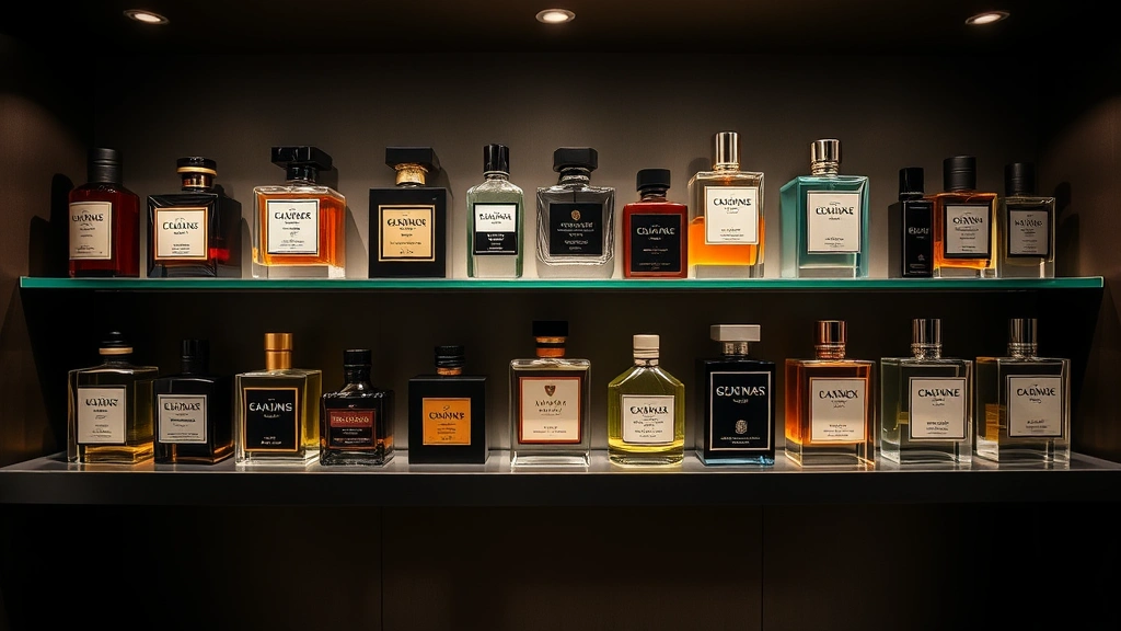best men's fragrances of all time - 
Collection of men’s fragrances displayed on sleek shelf with proper stora