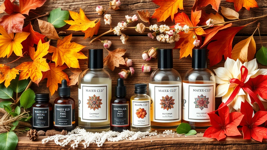 best perfume fragrances - 
Seasonal fragrance collection displayed together with autumn, winter, spring, s