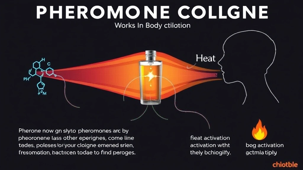 best pheromone cologne for men - 
Infographic showing how pheromone cologne works with body chemistry and heat ac