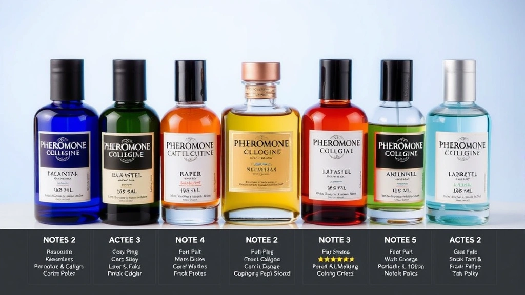 best pheromone cologne for men - 
Product shot of top-rated pheromone cologne bottles arranged with fragrance not