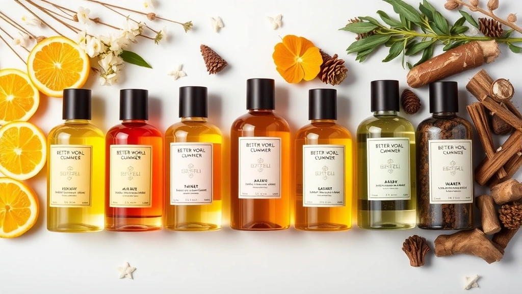 better world fragrance house - 
Flat lay of Better World fragrance collection arranged by season: bright citrus