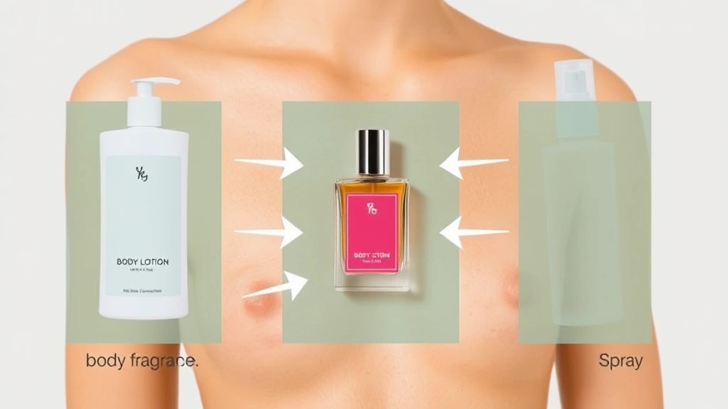 better world fragrance house - 
Layering technique demonstration: body lotion, main fragrance, and spray arrang