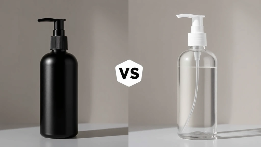 black cologne bottle -
Side-by-side comparison of black bottle versus clear bottle showing fragrance p