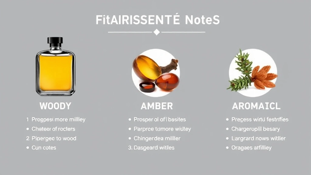 black tie cologne - 
Fragrance notes breakdown graphic showing woody, amber, and aromatic top notes 