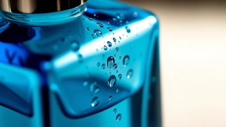 blue cologne bottle fragrance photo 0