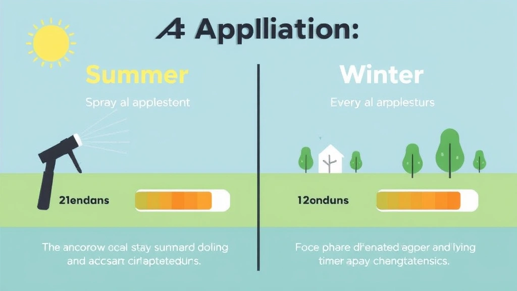 blue guy cologne - 
Seasonal application guide showing spray adjustments for summer versus winter w