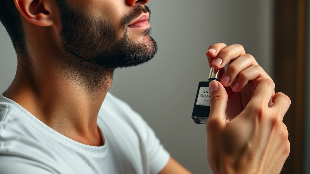 boosie cologne - 
Man applying cologne to pulse points on neck and wrist with proper technique

