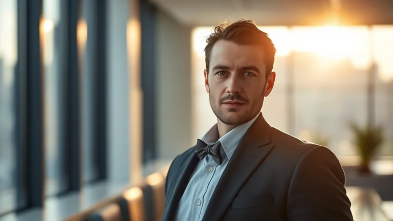 burberry brit cologne - Professional man in business casual attire wearing Burberry Brit Cologne, confid