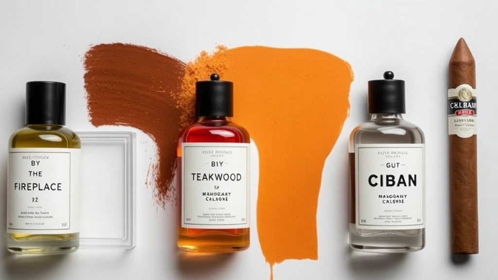 by the fireplace cologne - 
Flat lay comparison of by the fireplace cologne next to Mahogany Teakwood and C