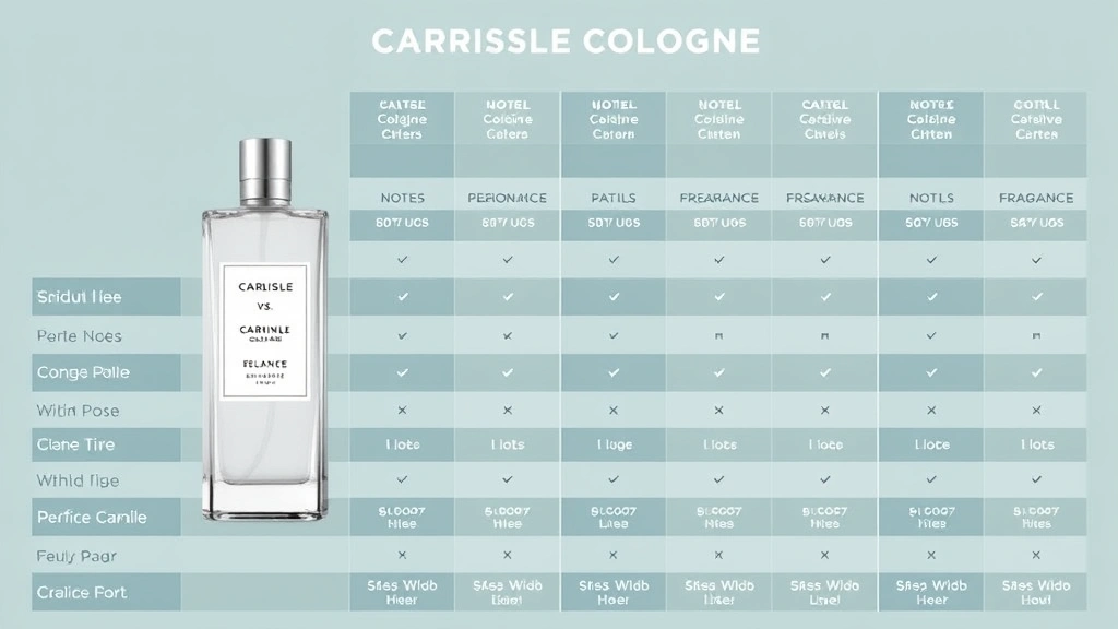 carlisle cologne - 
Comparison chart showing Carlisle Cologne versus similar fragrances with perfor