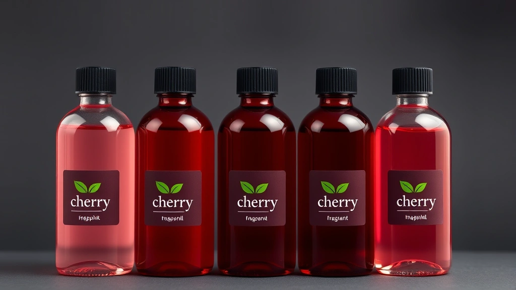 cherry fragrances -
Professional side-by-side comparison of five different cherry fragrance bottles
