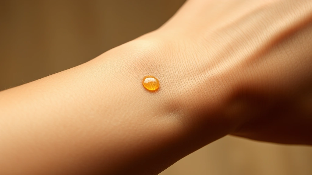 cherry oud cologne - 
Close-up of pulse points on wrist showing fragrance application technique with 