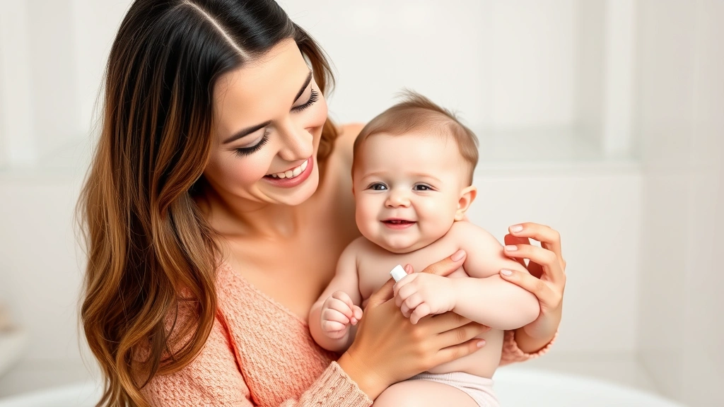 chicco baby moments eau de cologne - baby's smell - 
Happy parent holding freshly bathed baby after applying light fragrance, both s