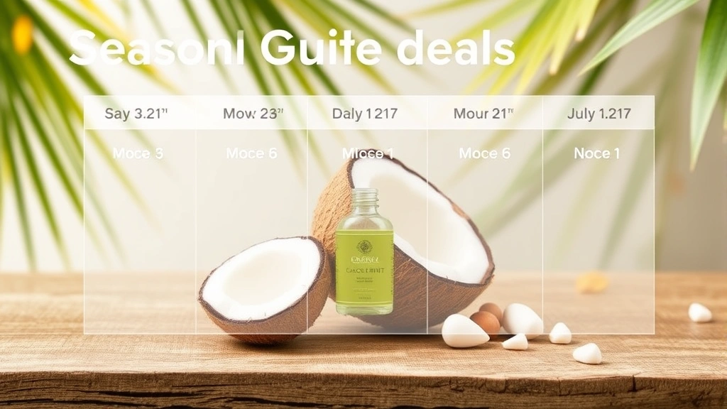 coconut fragrance perfume - 
Seasonal guide visual showing coconut fragrance highlighted as ideal for spring