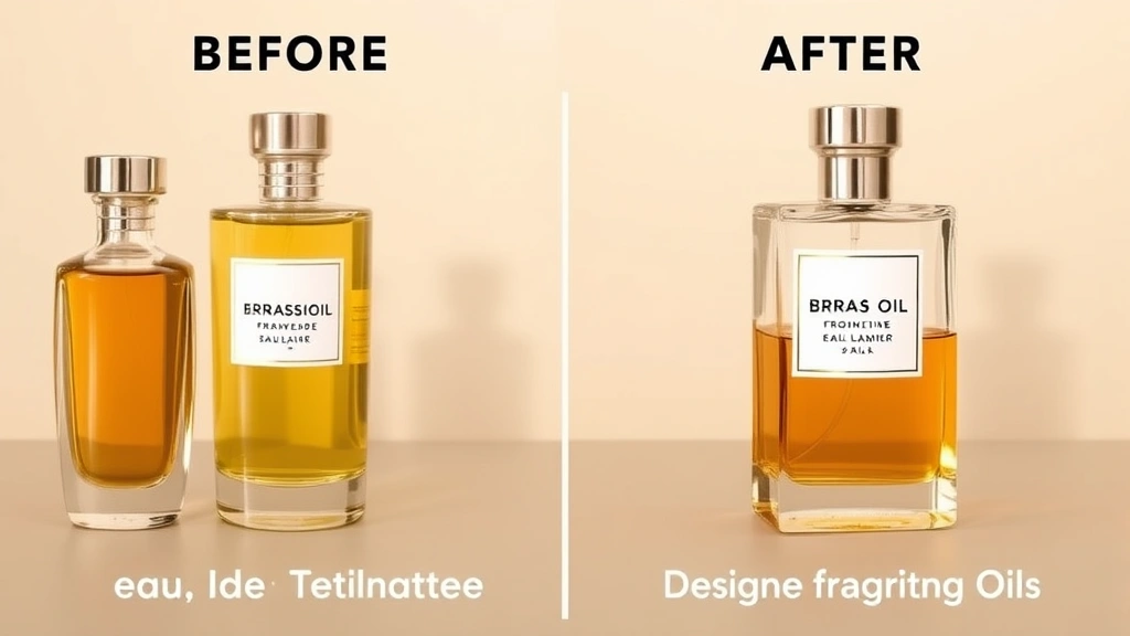 designer fragrance oils - 
Before and after comparison chart showing fragrance longevity: eau de toilette 