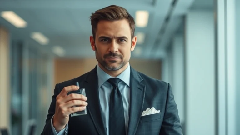 diesel cologne for men - Professional man in business suit wearing Diesel cologne, confident expression,