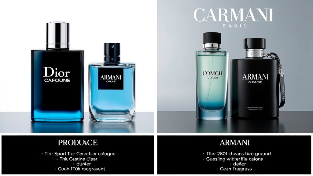 dior sport cologne - 
Split-screen comparison showing Dior Sport Cologne on the left and Coach or Arm