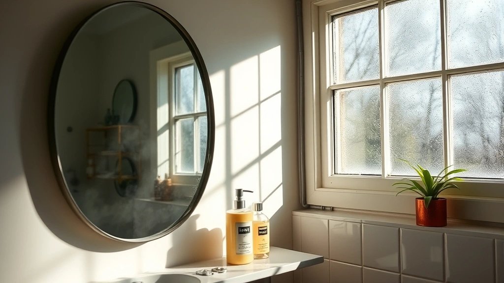 does cologne expire - 
Bathroom shelf with steamy mirror and sunlit window showing poor fragrance stor