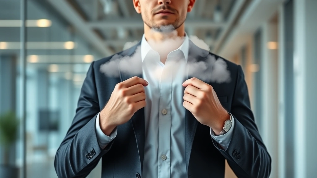 dolce and gabbana men's cologne - 
Man wearing business casual outfit in office setting with subtle fragrance clou