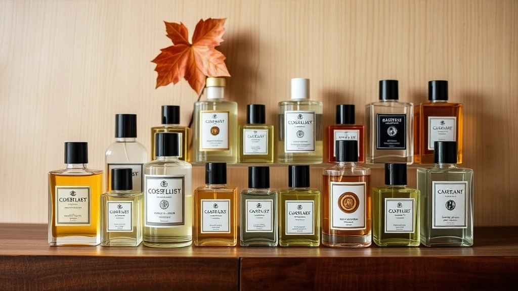 dossier cologne - 
Seasonal fragrance collection display showing dossier colognes organized by sea