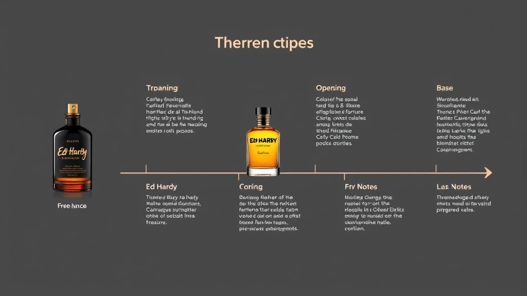 ed hardy cologne - 
Fragrance journey timeline showing the three phases of Ed Hardy cologne develop