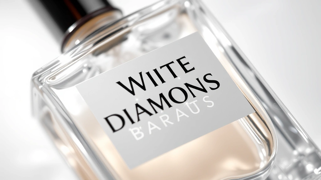 elizabeth taylor fragrances - 
Close-up of White Diamonds fragrance bottle showing crystalline design with spa