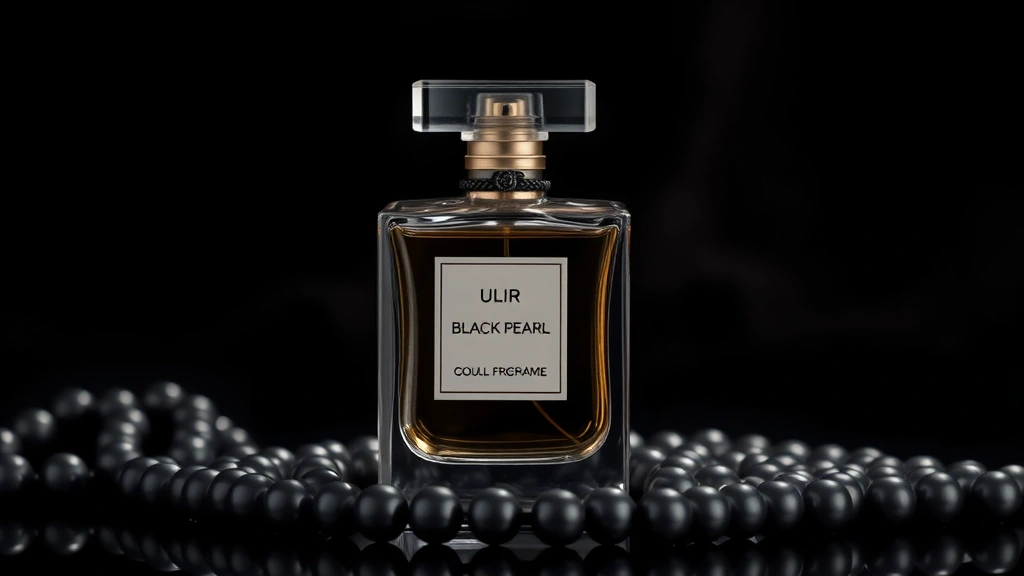 elizabeth taylor fragrances - 
Black Pearls fragrance bottle photographed against dark luxurious background em