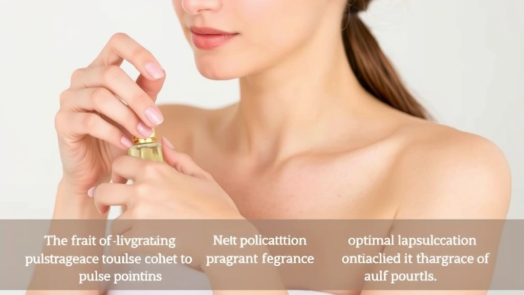 fragrance cologne difference -
Person applying fragrance to pulse points on wrist and neck with text overlay s