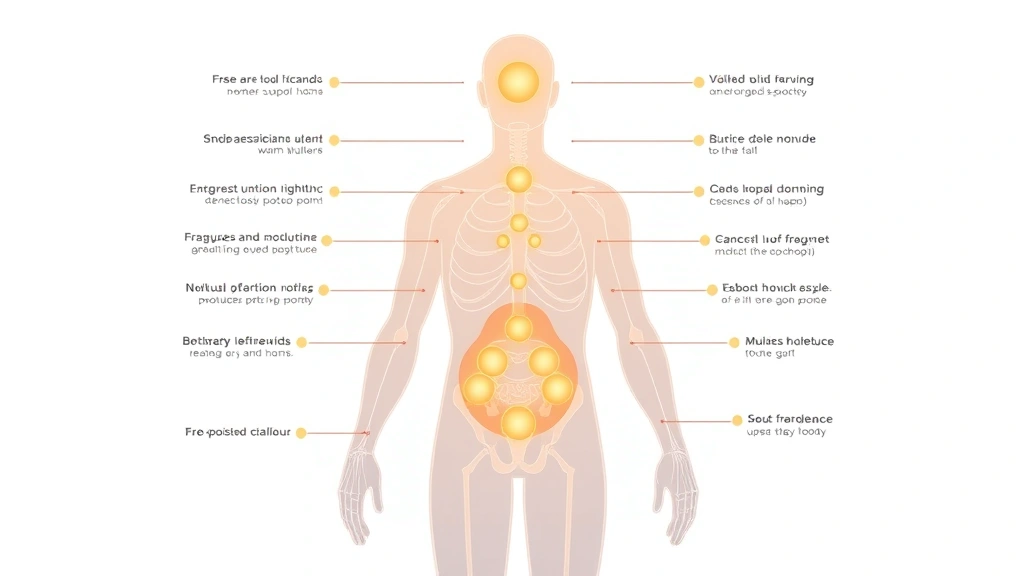 fragrance concentration - 
Diagram of human body showing pulse points highlighted in warm gold, with fragr