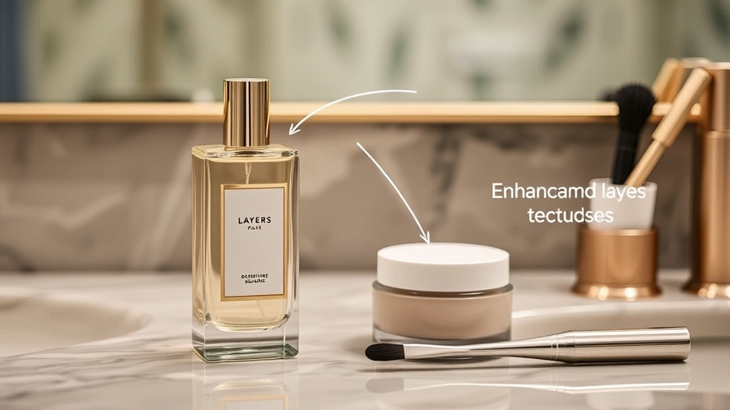 fragrance du bois sirene - 
Luxurious bathroom counter setup with fragrance bottle, unscented moisturizer, 