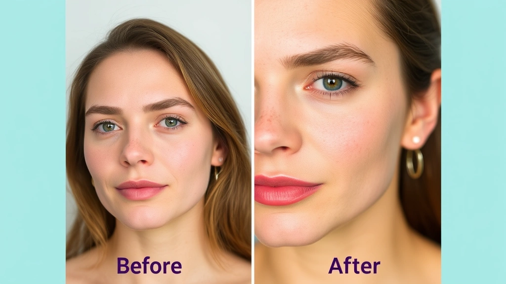 fragrance free moisturizer for sensitive skin -
Before and after comparison showing sensitive skin transformation over 6 weeks