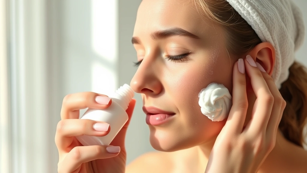 fragrance free moisturizer for sensitive skin -
Person gently applying moisturizer to damp face with proper technique, natural