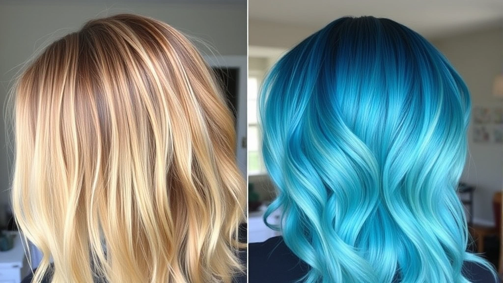 fragrance free shampoo and conditioner - 
Before and after comparison showing dull fragrant-product-coated hair versus vi