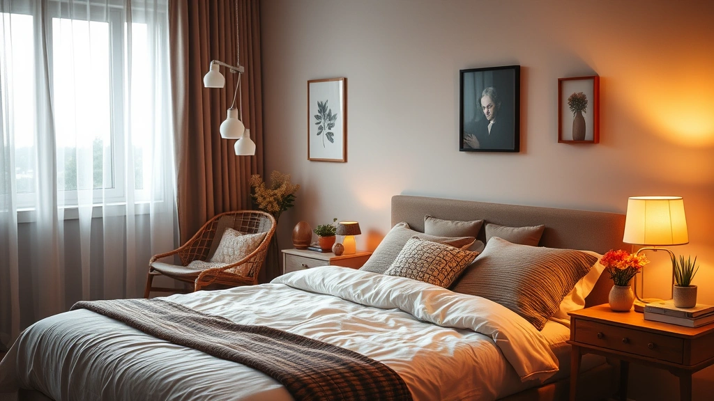 fragrance of musk - 
Cozy bedroom or living room scene with subtle fragrance diffusion, warm ambianc