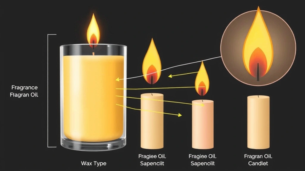 fragrance oil for candles - 
Detailed cross-section diagram showing how fragrance oil distributes through di