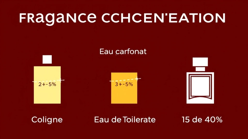 perfume vs cologne -
Close-up of fragrance concentration percentages displayed as visual bars: Colog