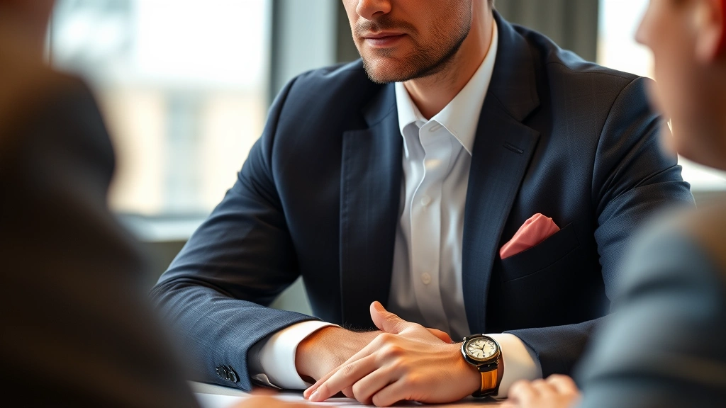 pour homme cologne - 
A well-dressed professional man at a business meeting wearing pour homme cologn