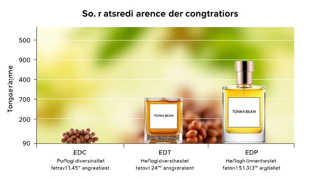tonka bean fragrance -
Side-by-side comparison chart: tonka bean fragrance longevity by concentration